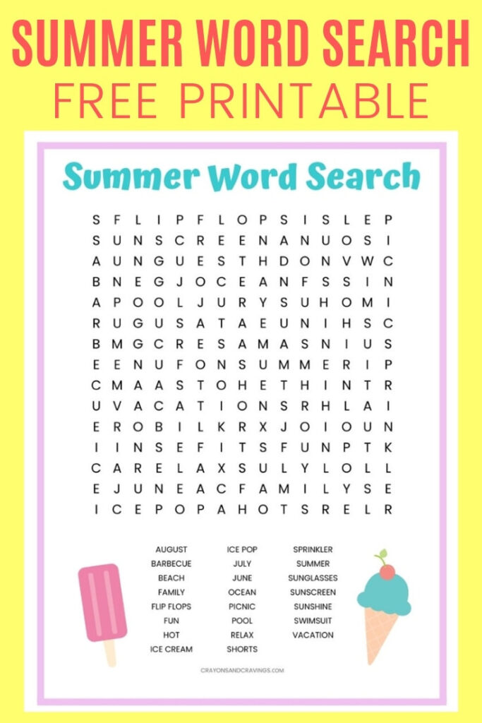 Easy Printable Word Searches For Adults Word Search Printable ...