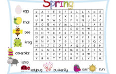 Easy Word Searches For Kids Activity Shelter