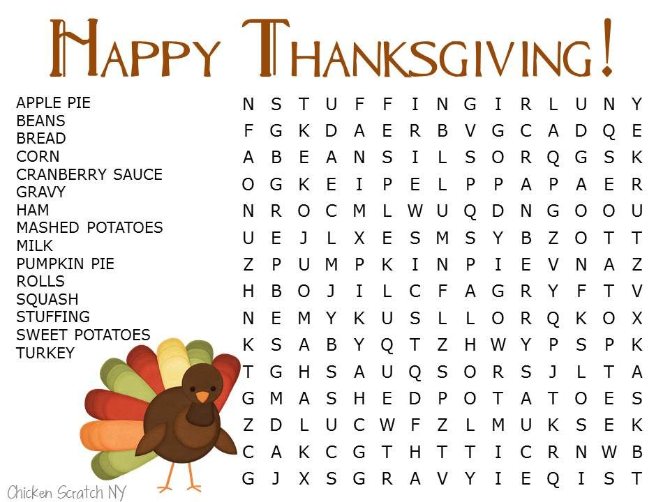 Fall Thanksgiving Word Search Thanksgiving Words Thanksgiving Word