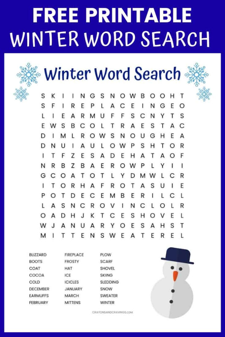 Free Word Puzzle Printables Sheets