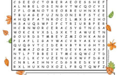 Fall Word Search Hard For Grades 5 To Adult Made By Teachers