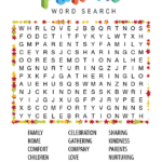 Family Word Search Puzzle For People With Dementia Easy Format