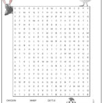 Farm Animal Word Search Activity Shelter