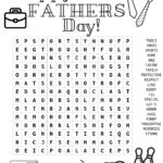 Fathers Day Word Search For Kids Father S Day Words Fathers Day