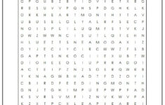 February Word Search Monster Word Search