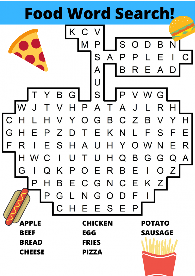 FOOD WORD SEARCH FREE PRINTABLE DOWNLOAD Puzzld Printable Word Search