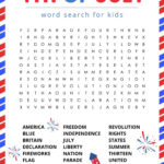 Free 4th Of July Word Search Printable