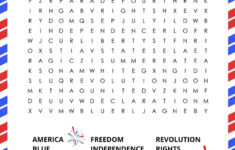 Free 4th Of July Word Search Printable