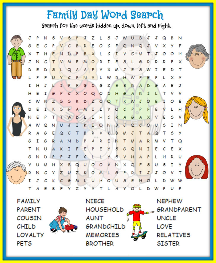 Word Search Printable Free For Kids