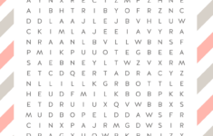 Free Baby Shower Word Search Puzzles