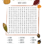 FREE English Fun Autumn Word Search Seasonal Theme Activity English