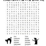 FREE Halloween Word Search Counting Printables