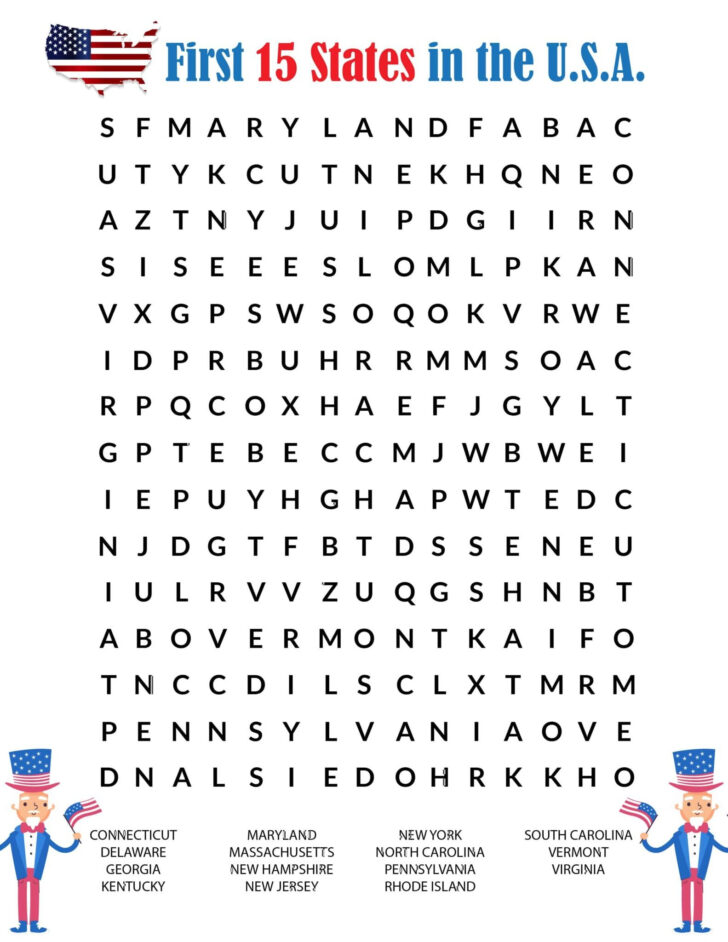 Printable Word Search For Kids Hard