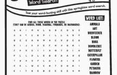 Free Kid Word Searches Activity Shelter