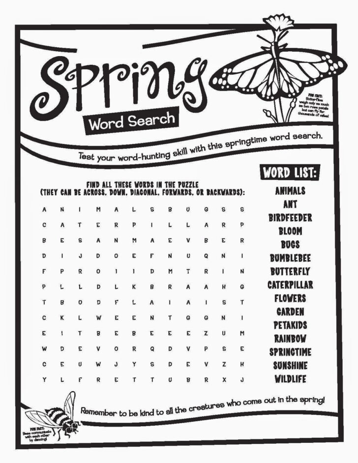 Free Printable Word Search Sheets