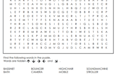 Free Printable Baby Shower Word Search I Spy Fabulous