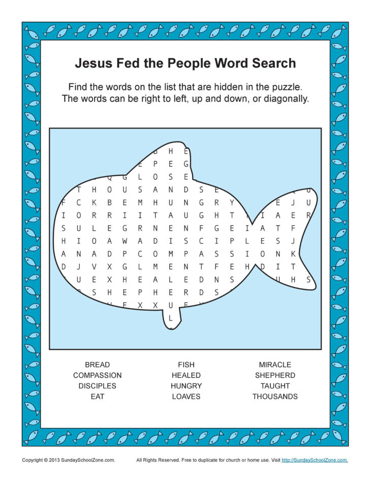 Bible Word Search For Kids Printable Free