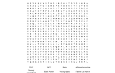 Free Printable Black History Word Search Puzzles Word Search Printable