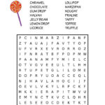 Free Printable Candy Word Search Free Printable Word Searches Word