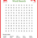 Free Printable Christmas Word Searches For Kids And Adults