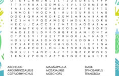 Free Printable Dinosaur Word Search Activity Show My Crafts