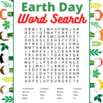 Free Printable Earth Day Word Search For Kids