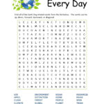 Free Printable Earth Day Word Search Word Puzzles Earth Day Word