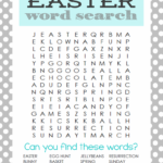 Free Printable Easter Word Searches For Adults Word Search Printable