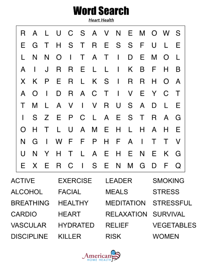 Printable Word Search Large Print Sheets