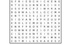 Free Printable Fast Food Word Search Food Words Word Puzzles For