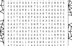 Free Printable Halloween Word Search Paper Trail Design