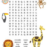 Free Printable Jungle Animal Word Search Puzzle Kids Activities Blog