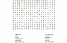 Free Printable Patriotic Word Search with Three Different Skill Levels