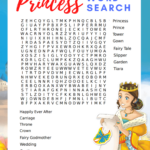 Free Printable Princess Word Search For Kids