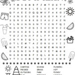Free Printable Summer Word Search Colouring Page Summer Words Fun