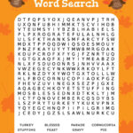 Free Printable Thanksgiving Word Search Play Party Plan