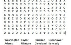 FREE Printable US Presidents Word Search Jinxy Kids