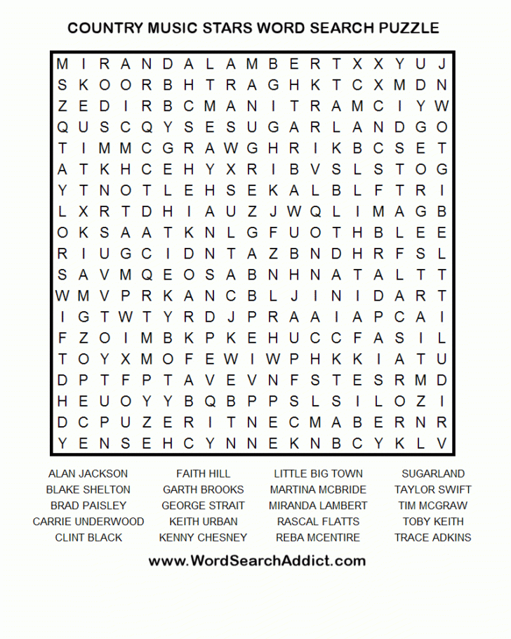 Free Printable Word Searches For Adults Hard