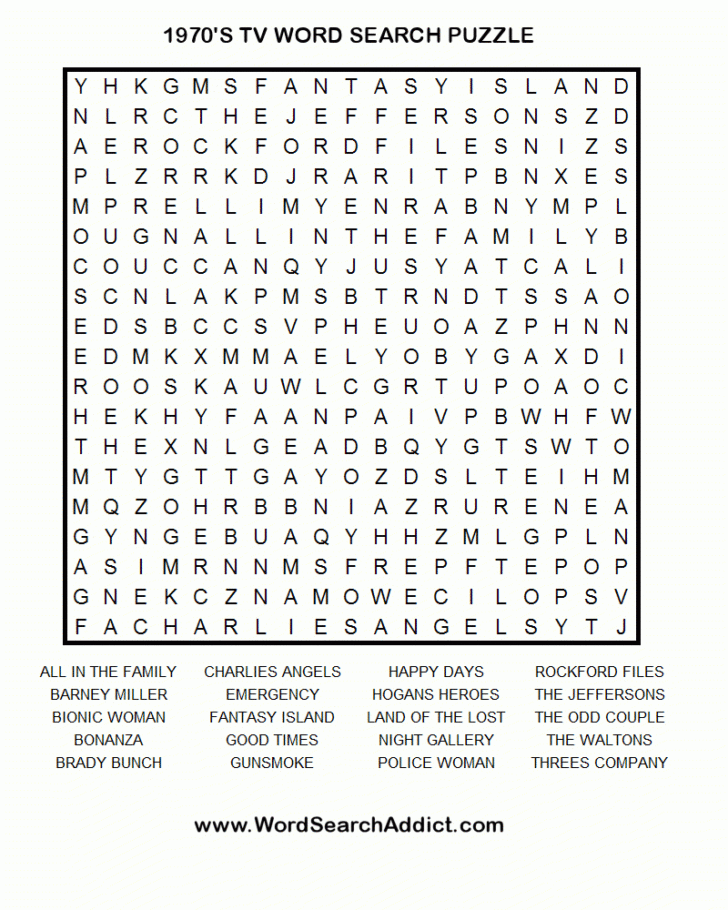 Word Find Puzzles Printable Free Adults