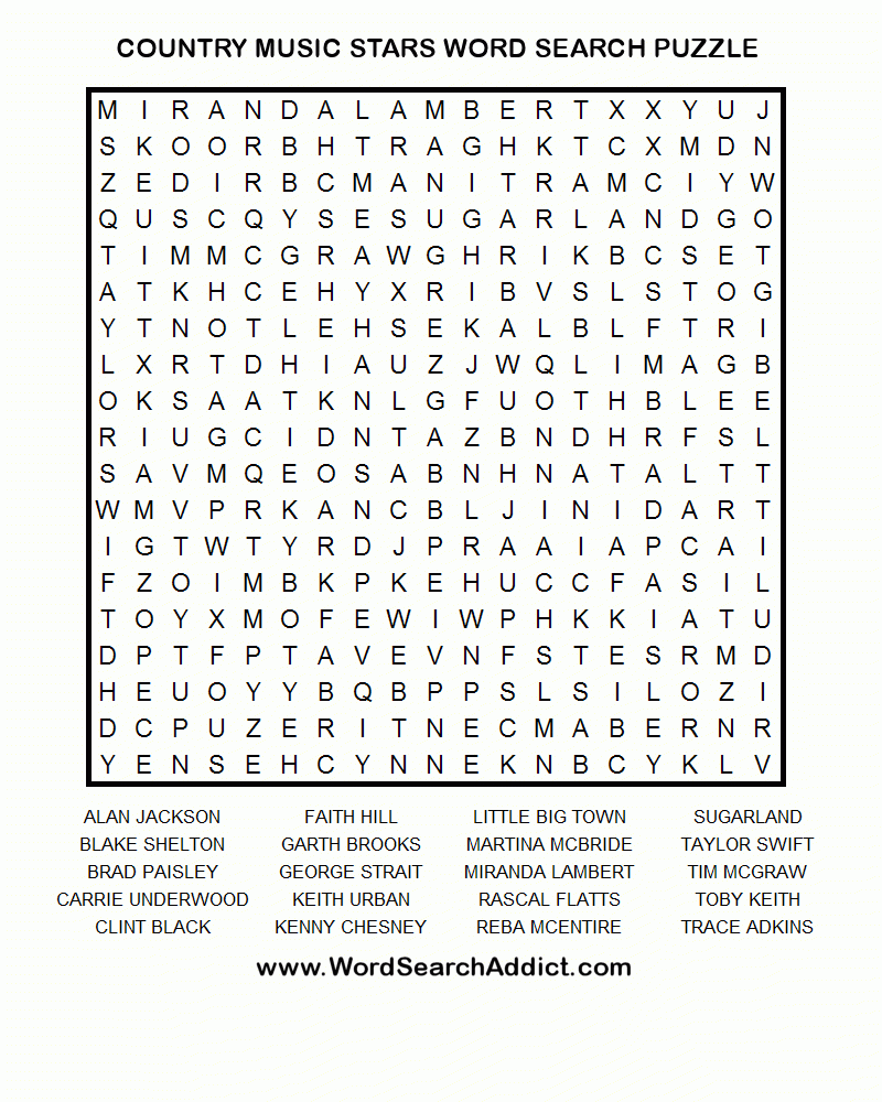 Free Printable Word Search Puzzles Adults Large Print