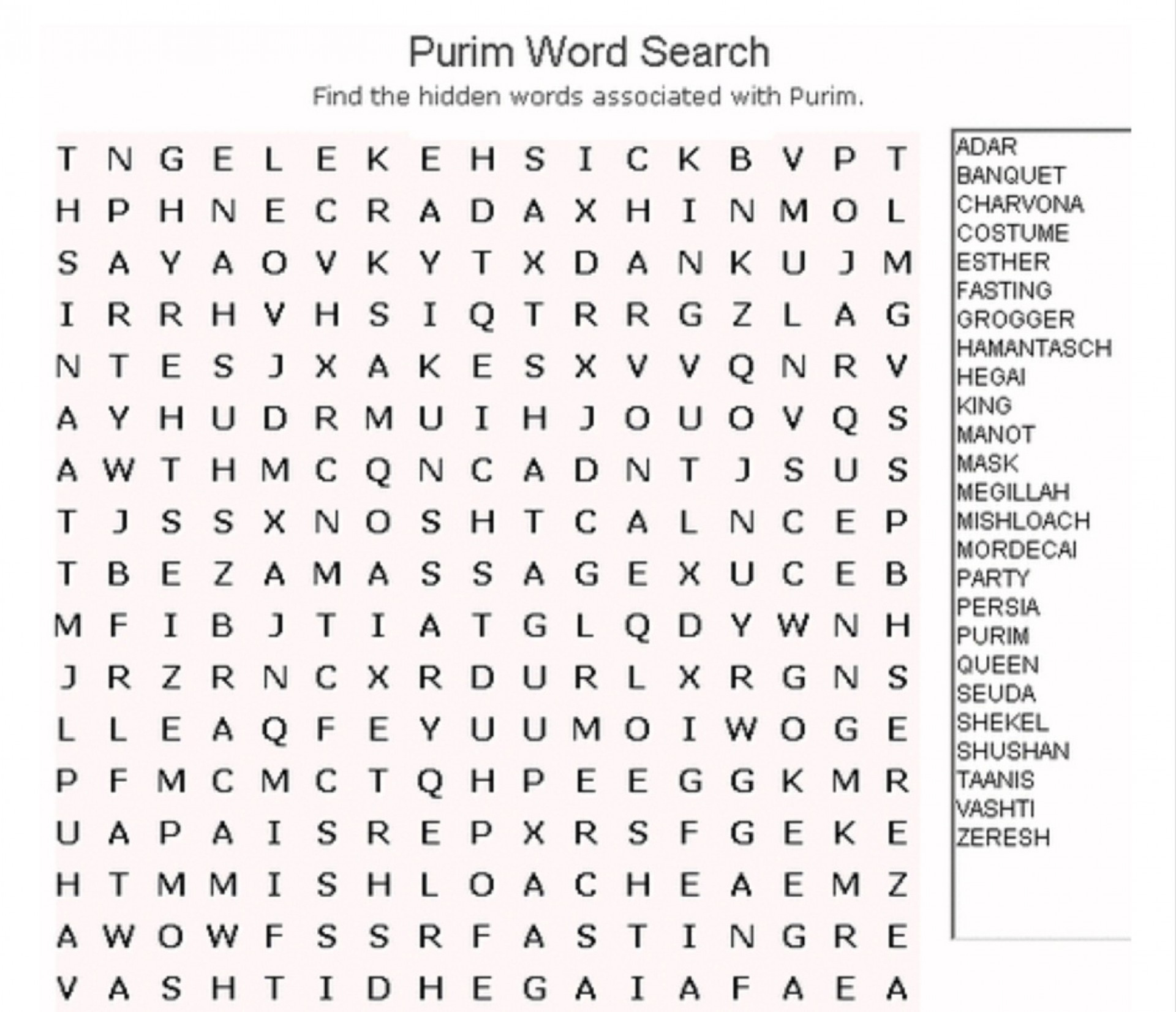 Free Printable Word Search Puzzles Adults Large Print Free Printable 