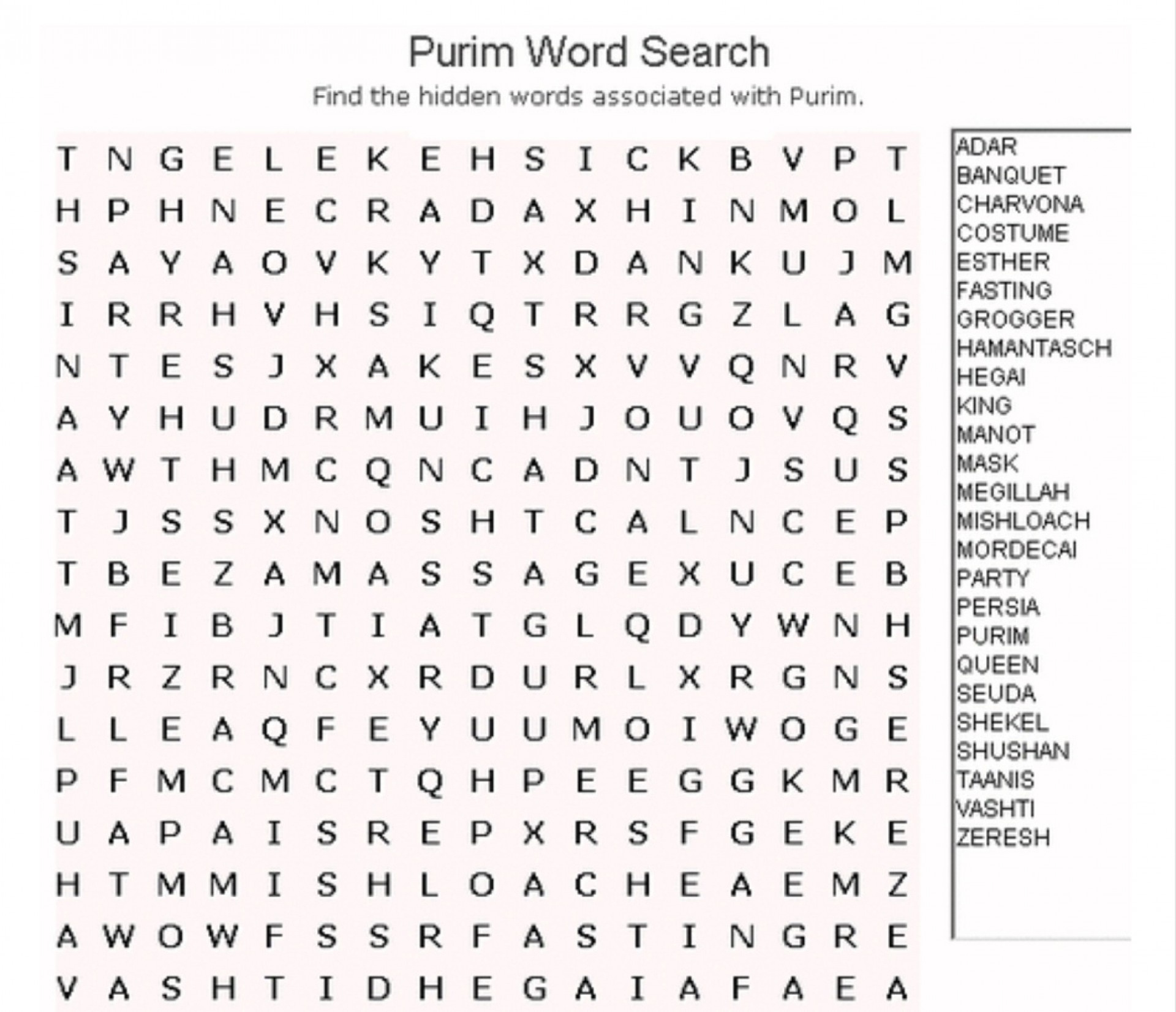 Free Printable Word Searches For Adults Large Print Free Printable