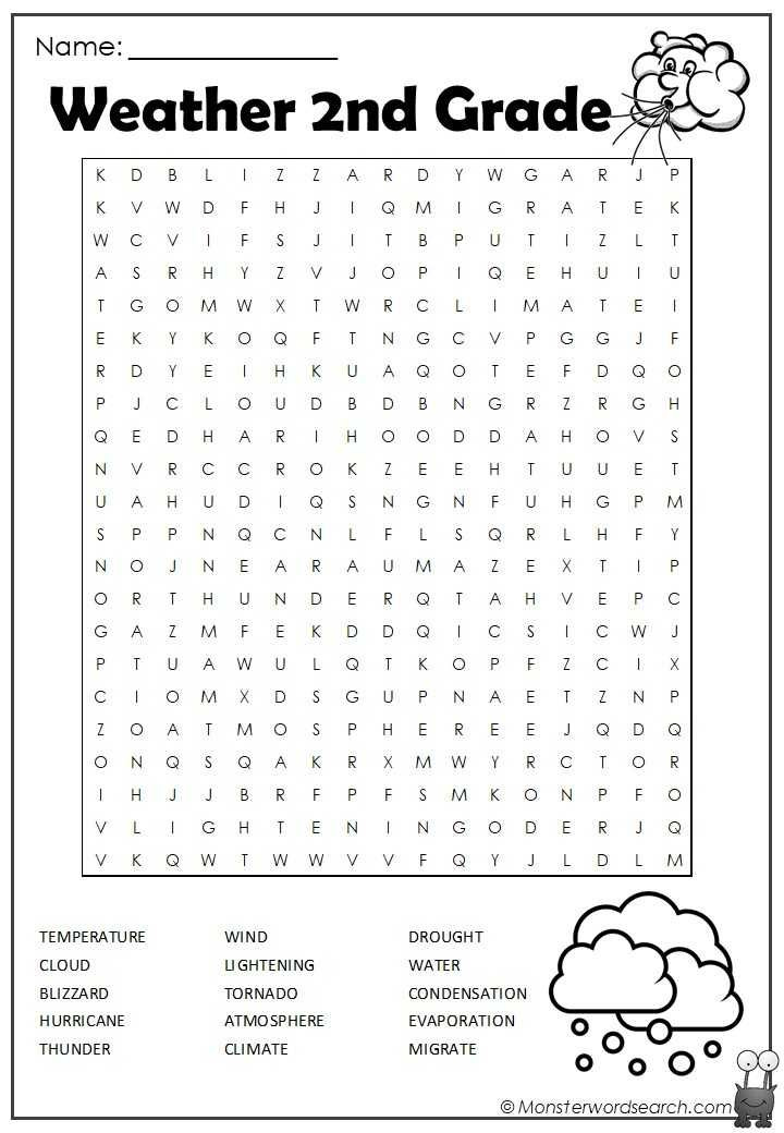 Free Printable Grade 2 Word Search