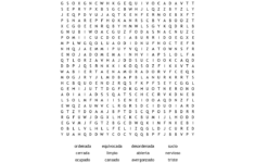 Free Spanish Word Search Printable Word Search Printable