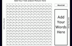 FREE Word Search Editable Template Want To Make Your Own Word Search