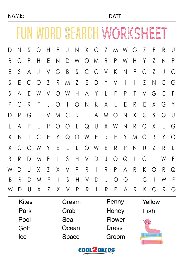 Fun Word Searches Cool2bKids