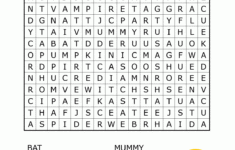 Halloween Inspired Word Search 1 free Printable