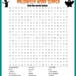 Halloween Word Search Printable FREE Download