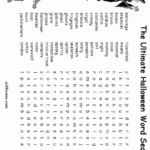 Hard Printable Word Searches For Adults HALLOWEEN WORDSEARCH
