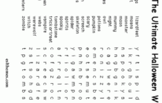 Hard Printable Word Searches For Adults HALLOWEEN WORDSEARCH
